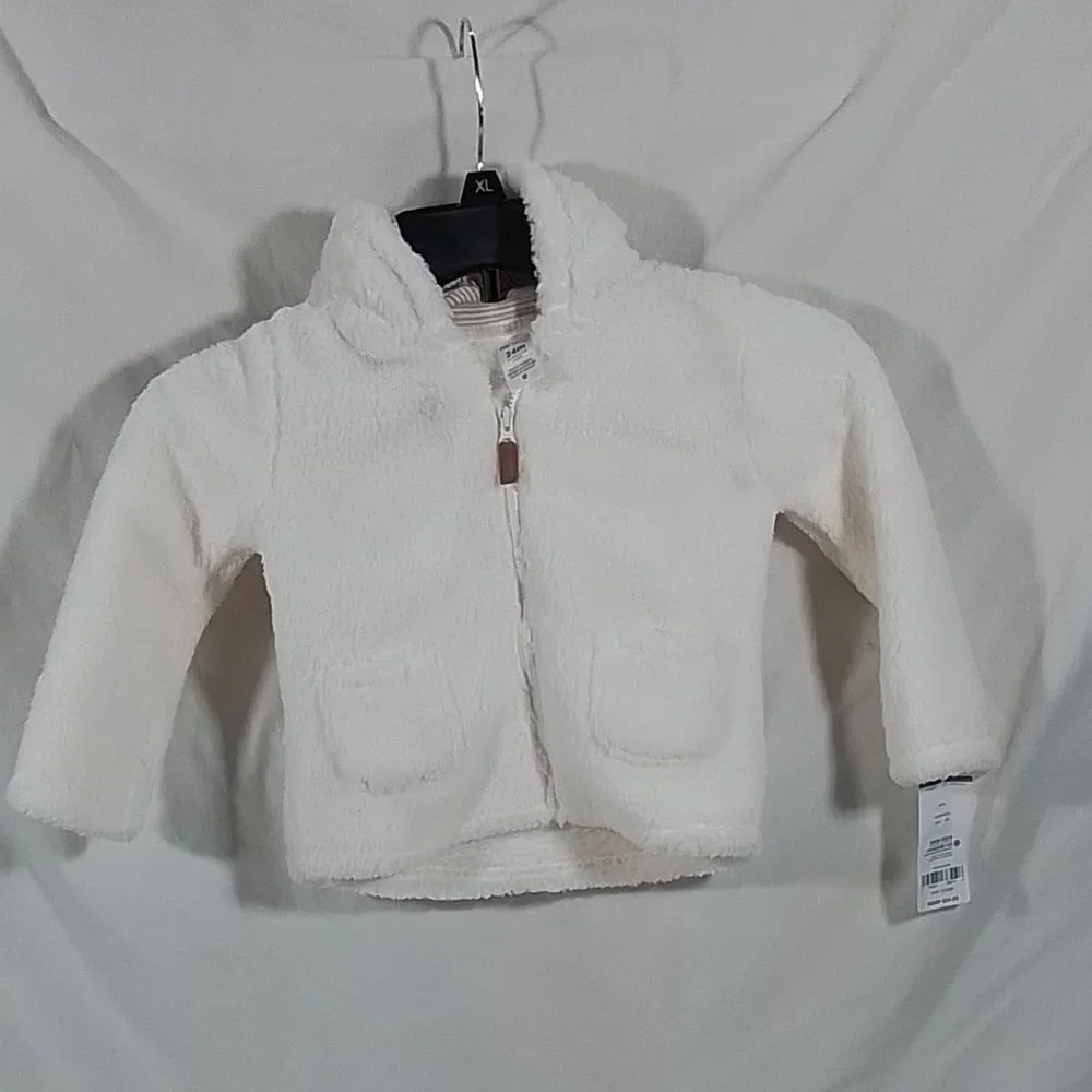 Baby Carter's Zip-Up Sherpa Cardigan - Cream - 24 Months - NWT - SEE NOTES - Picture 1 of 3